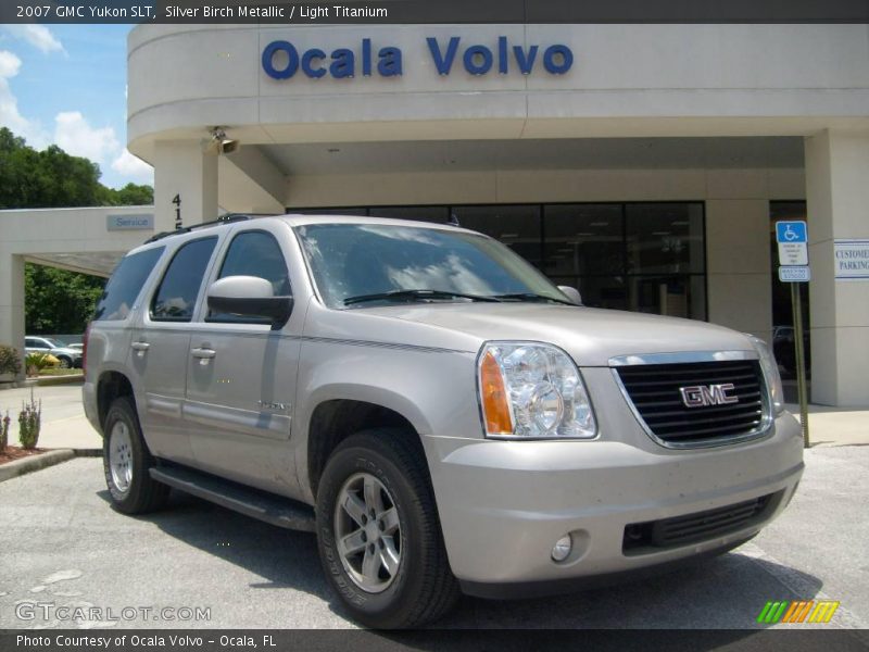 Silver Birch Metallic / Light Titanium 2007 GMC Yukon SLT