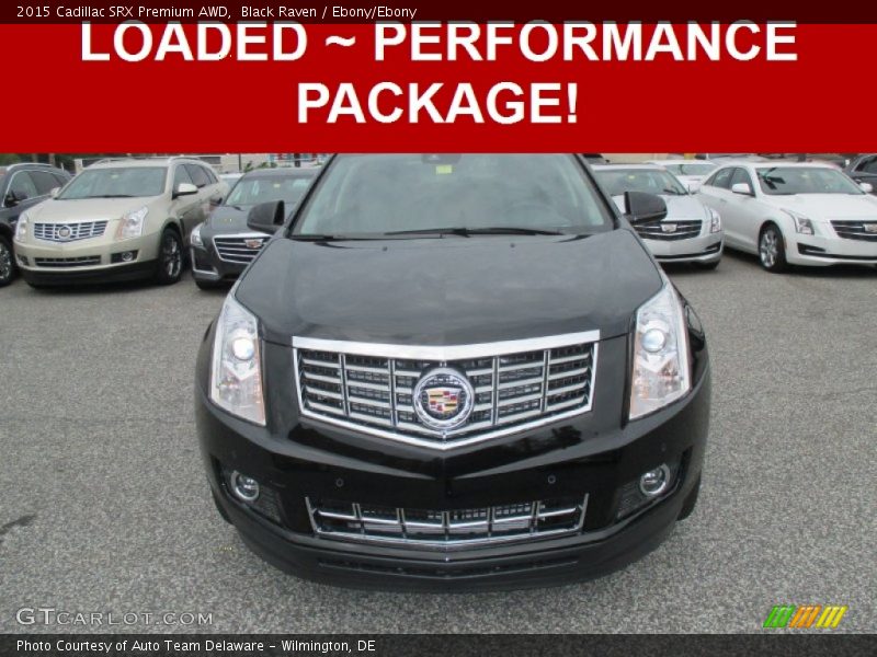 Black Raven / Ebony/Ebony 2015 Cadillac SRX Premium AWD