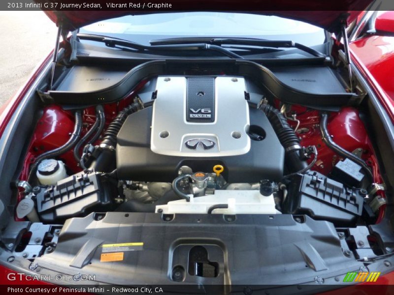 Vibrant Red / Graphite 2013 Infiniti G 37 Journey Sedan
