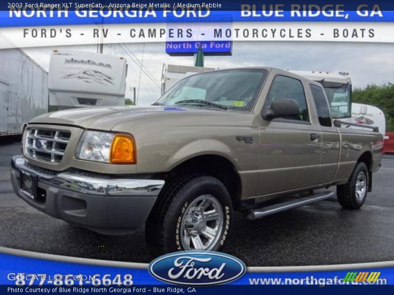 Arizona Beige Metallic / Medium Pebble 2003 Ford Ranger XLT SuperCab