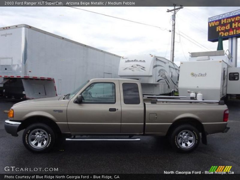 Arizona Beige Metallic / Medium Pebble 2003 Ford Ranger XLT SuperCab