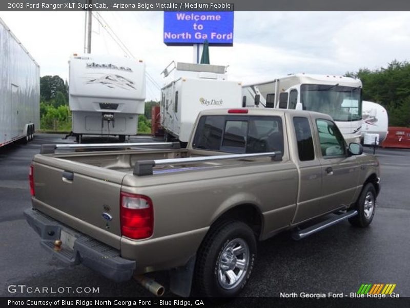 Arizona Beige Metallic / Medium Pebble 2003 Ford Ranger XLT SuperCab