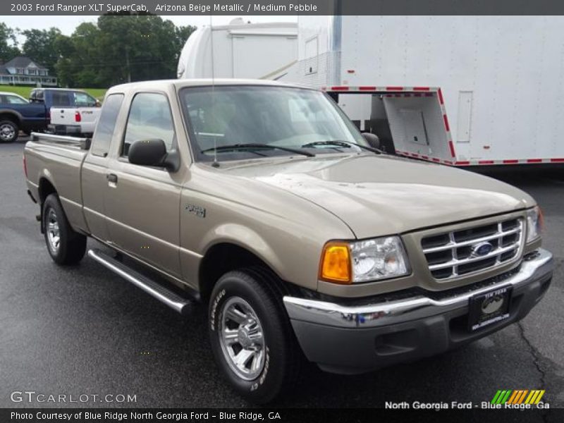 Arizona Beige Metallic / Medium Pebble 2003 Ford Ranger XLT SuperCab