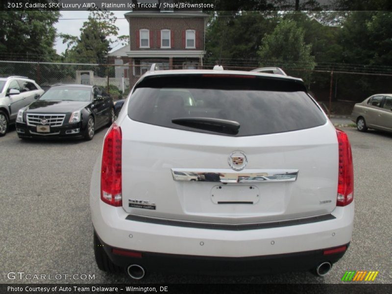Platinum Ice Tricoat / Shale/Brownstone 2015 Cadillac SRX Luxury AWD