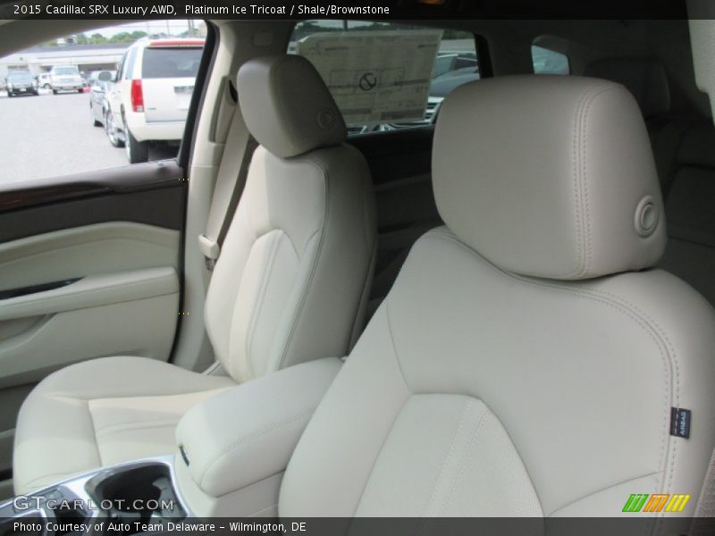 Platinum Ice Tricoat / Shale/Brownstone 2015 Cadillac SRX Luxury AWD