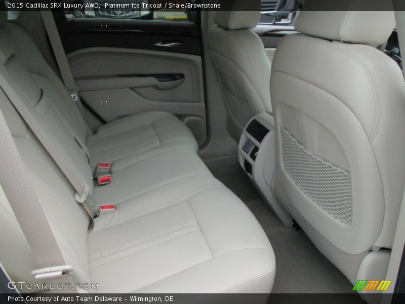 Platinum Ice Tricoat / Shale/Brownstone 2015 Cadillac SRX Luxury AWD