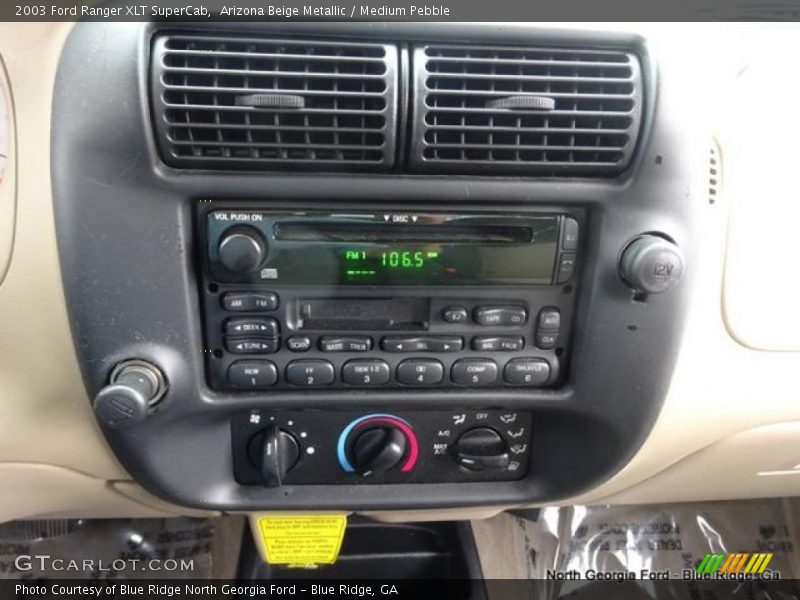 Arizona Beige Metallic / Medium Pebble 2003 Ford Ranger XLT SuperCab
