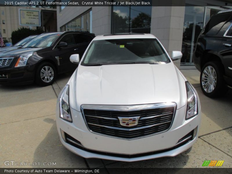 Crystal White Tricoat / Jet Black/Jet Black 2015 Cadillac ATS 2.0T Performance Sedan