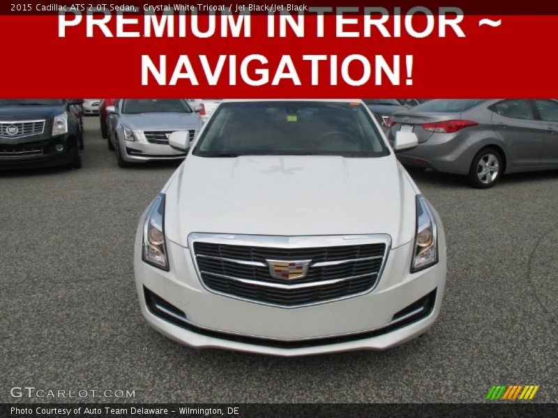 Crystal White Tricoat / Jet Black/Jet Black 2015 Cadillac ATS 2.0T Sedan