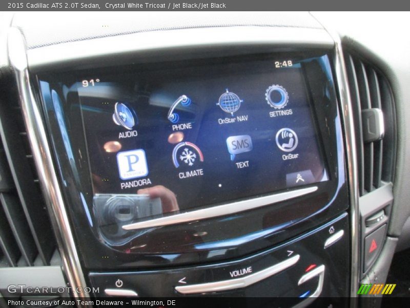 Crystal White Tricoat / Jet Black/Jet Black 2015 Cadillac ATS 2.0T Sedan