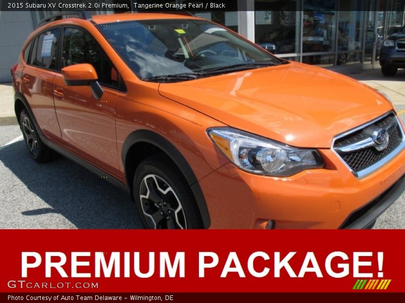 Tangerine Orange Pearl / Black 2015 Subaru XV Crosstrek 2.0i Premium