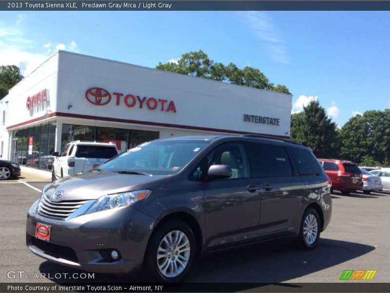Predawn Gray Mica / Light Gray 2013 Toyota Sienna XLE