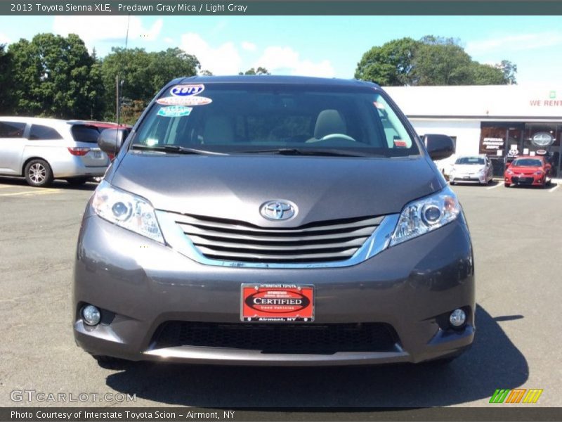 Predawn Gray Mica / Light Gray 2013 Toyota Sienna XLE