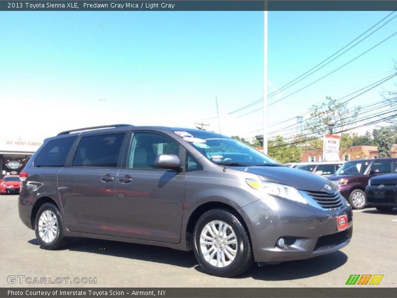 Predawn Gray Mica / Light Gray 2013 Toyota Sienna XLE