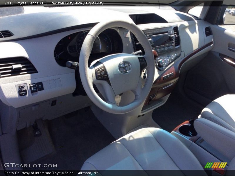 Predawn Gray Mica / Light Gray 2013 Toyota Sienna XLE