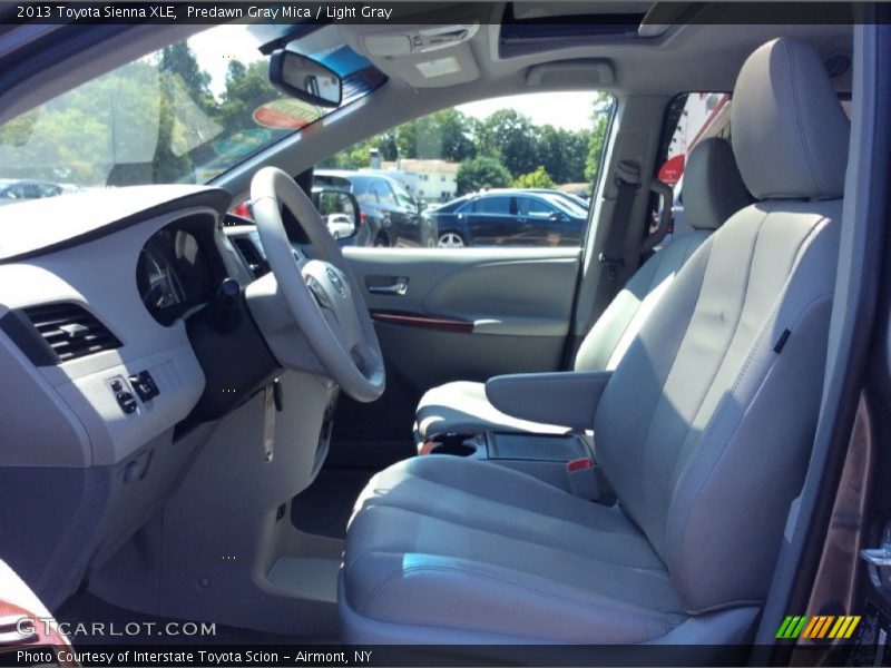 Predawn Gray Mica / Light Gray 2013 Toyota Sienna XLE