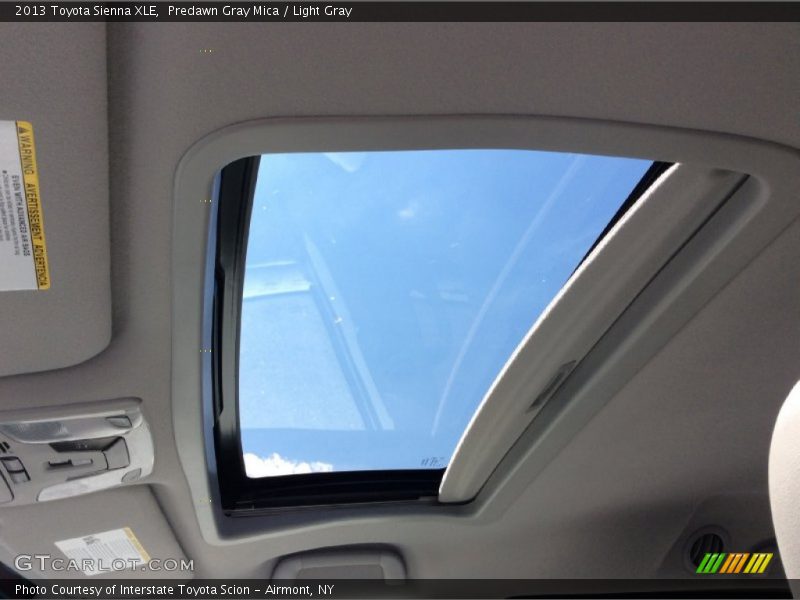 Predawn Gray Mica / Light Gray 2013 Toyota Sienna XLE