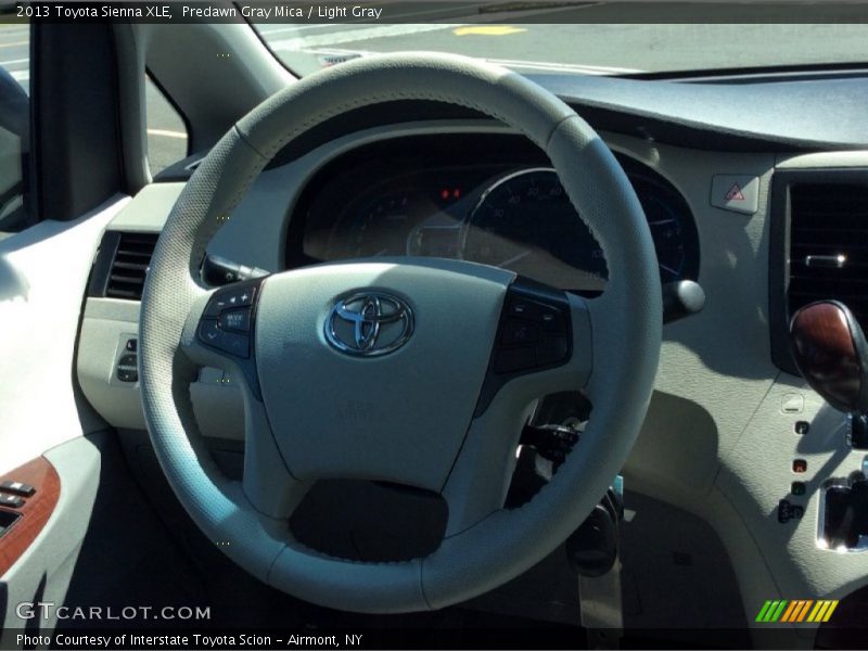 Predawn Gray Mica / Light Gray 2013 Toyota Sienna XLE