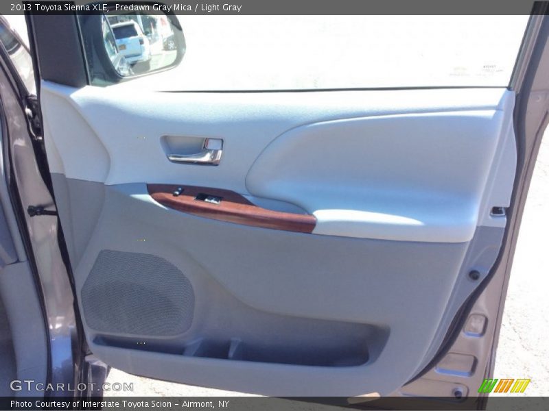 Predawn Gray Mica / Light Gray 2013 Toyota Sienna XLE