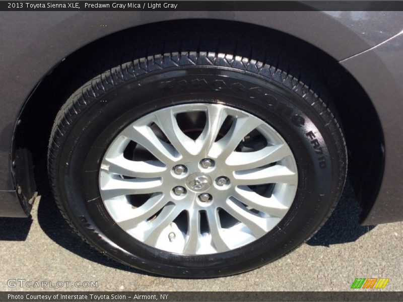 Predawn Gray Mica / Light Gray 2013 Toyota Sienna XLE
