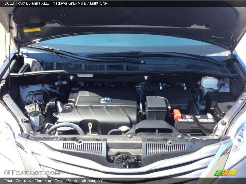 Predawn Gray Mica / Light Gray 2013 Toyota Sienna XLE