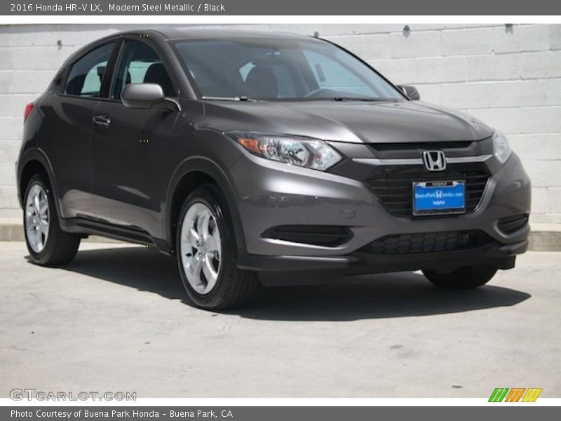 Modern Steel Metallic / Black 2016 Honda HR-V LX