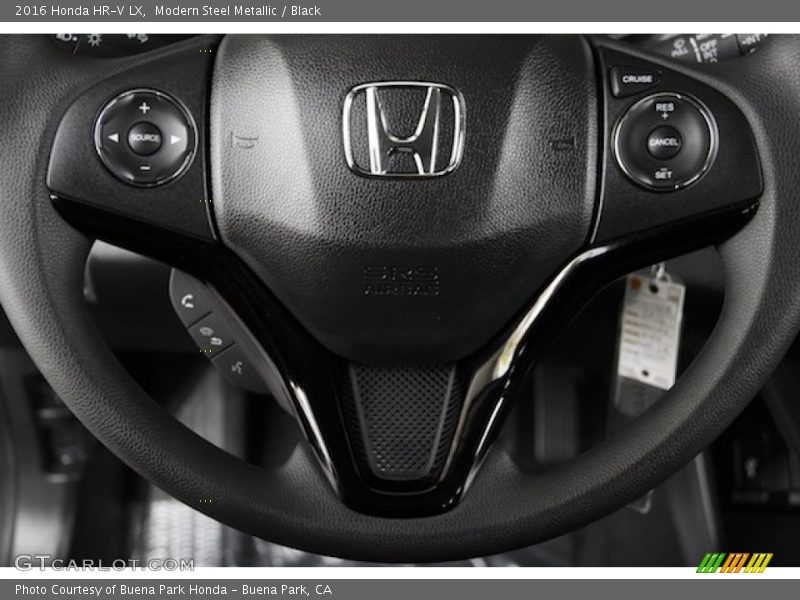 Modern Steel Metallic / Black 2016 Honda HR-V LX