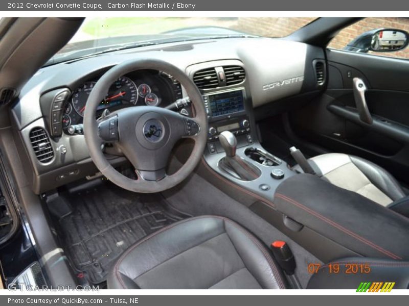 Carbon Flash Metallic / Ebony 2012 Chevrolet Corvette Coupe