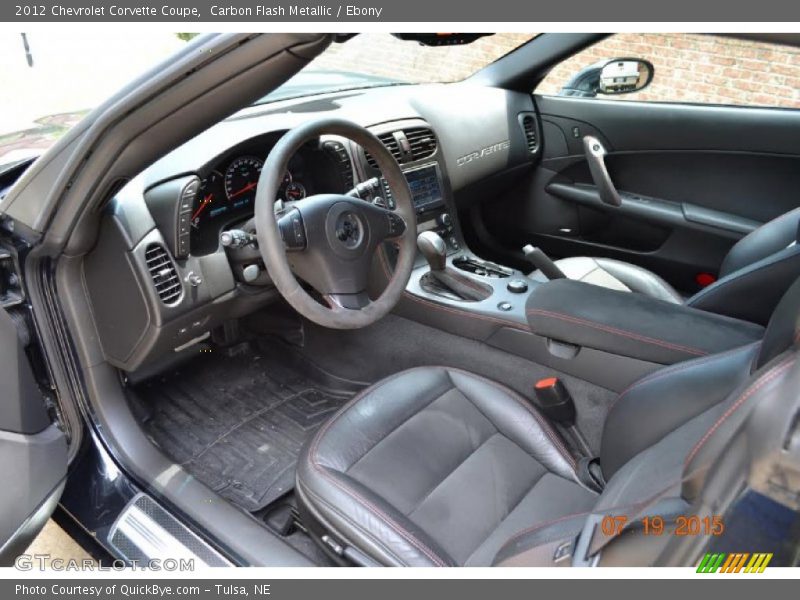 Carbon Flash Metallic / Ebony 2012 Chevrolet Corvette Coupe