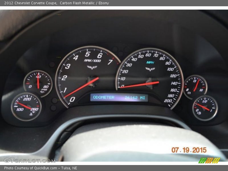 Carbon Flash Metallic / Ebony 2012 Chevrolet Corvette Coupe