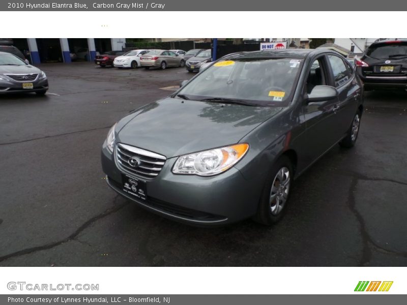 Carbon Gray Mist / Gray 2010 Hyundai Elantra Blue