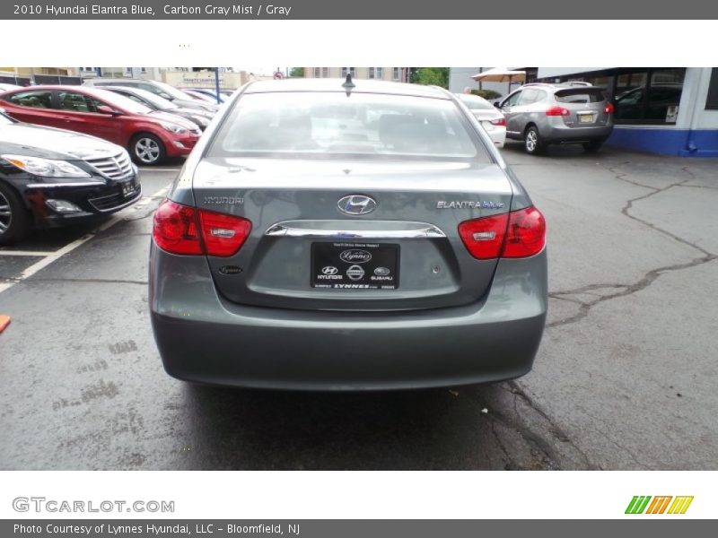 Carbon Gray Mist / Gray 2010 Hyundai Elantra Blue