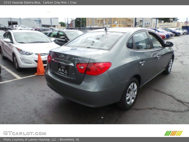 Carbon Gray Mist / Gray 2010 Hyundai Elantra Blue