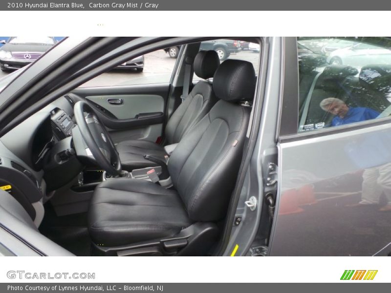 Carbon Gray Mist / Gray 2010 Hyundai Elantra Blue