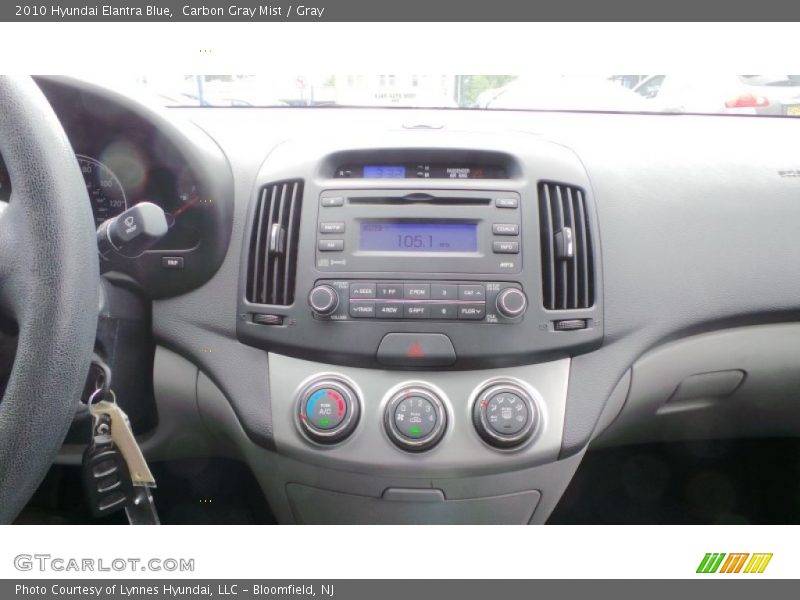 Carbon Gray Mist / Gray 2010 Hyundai Elantra Blue