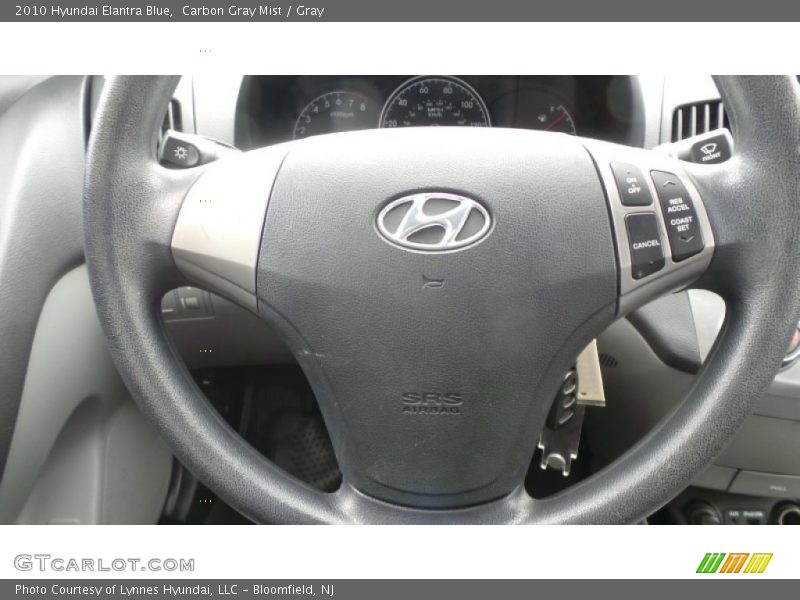 Carbon Gray Mist / Gray 2010 Hyundai Elantra Blue