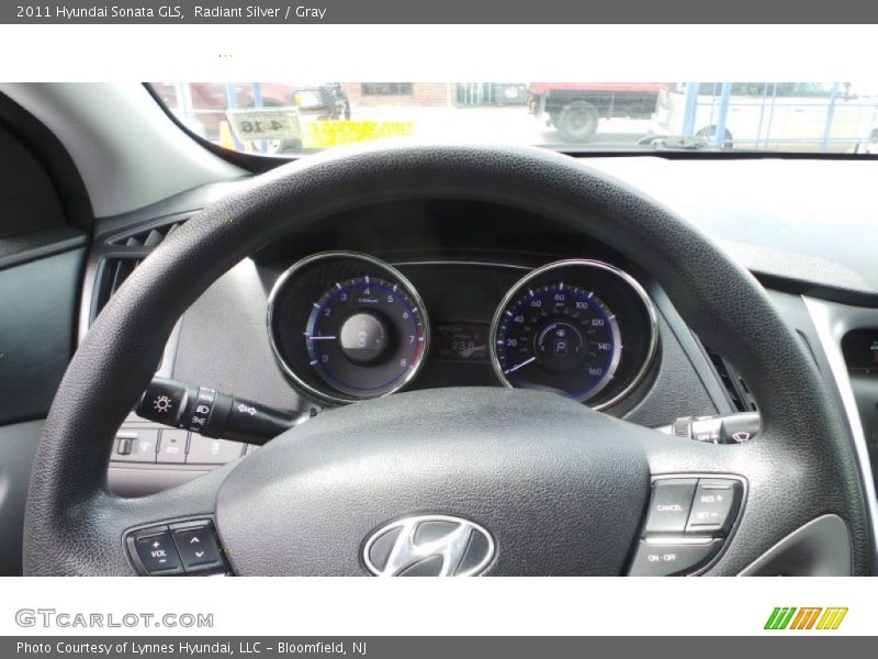Radiant Silver / Gray 2011 Hyundai Sonata GLS