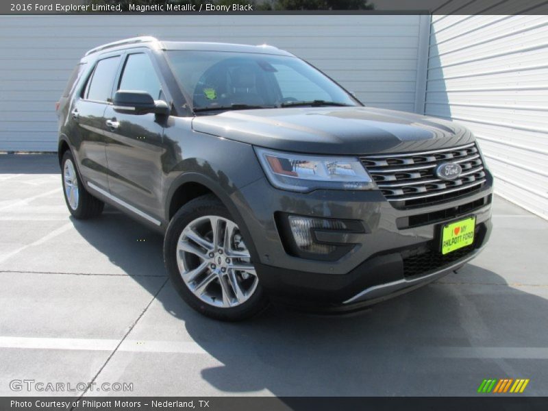 Magnetic Metallic / Ebony Black 2016 Ford Explorer Limited