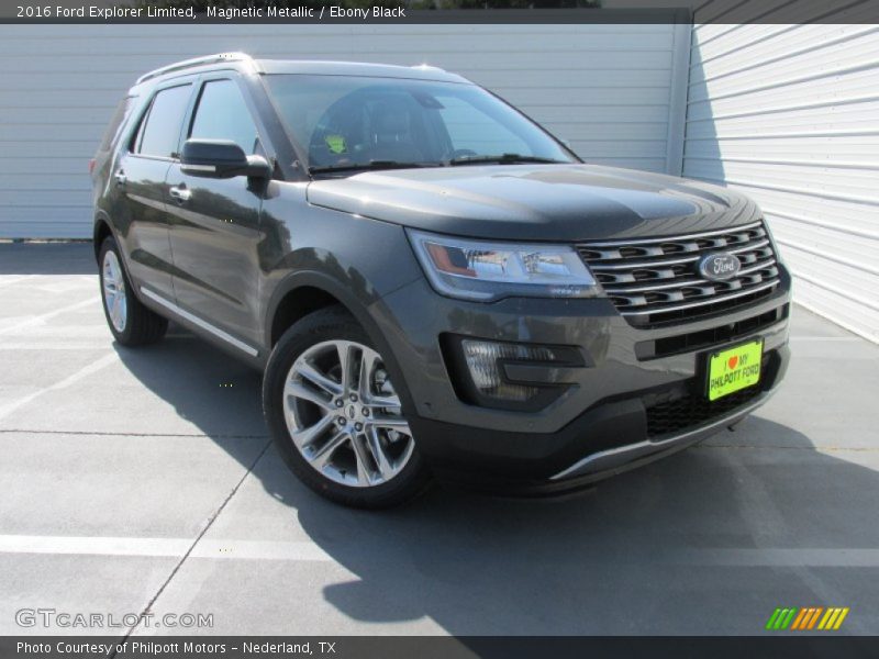 Magnetic Metallic / Ebony Black 2016 Ford Explorer Limited