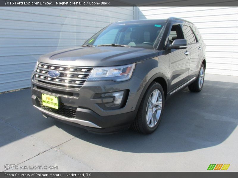 Magnetic Metallic / Ebony Black 2016 Ford Explorer Limited
