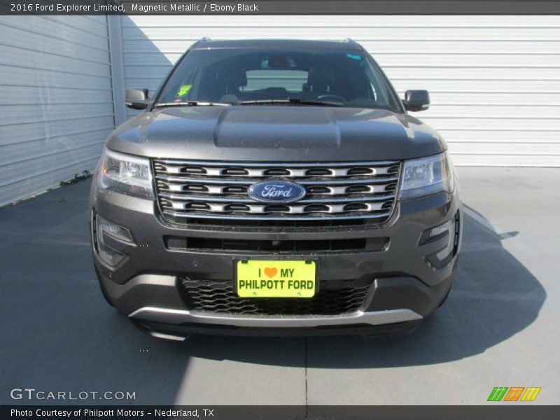 Magnetic Metallic / Ebony Black 2016 Ford Explorer Limited