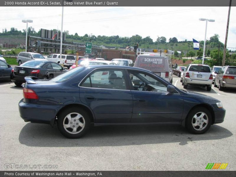 Deep Velvet Blue Pearl / Quartz 2000 Honda Accord EX-L Sedan