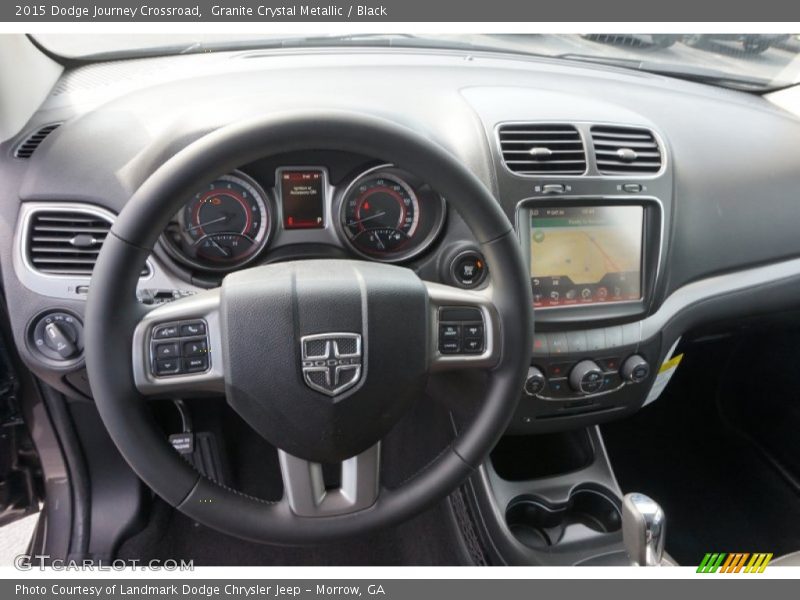 Granite Crystal Metallic / Black 2015 Dodge Journey Crossroad