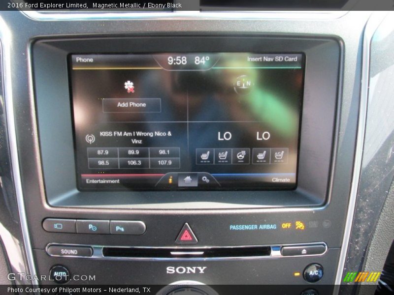 Magnetic Metallic / Ebony Black 2016 Ford Explorer Limited