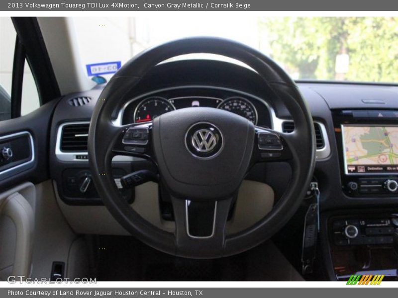 Canyon Gray Metallic / Cornsilk Beige 2013 Volkswagen Touareg TDI Lux 4XMotion