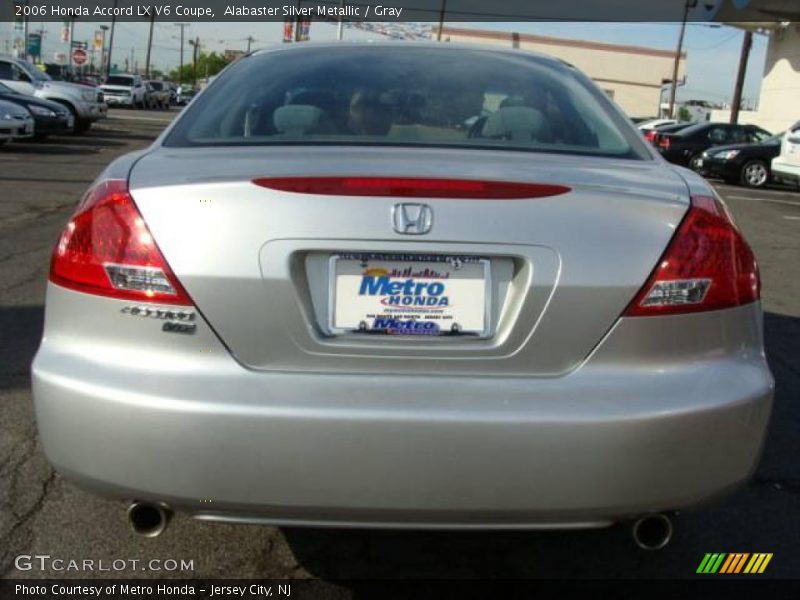 Alabaster Silver Metallic / Gray 2006 Honda Accord LX V6 Coupe