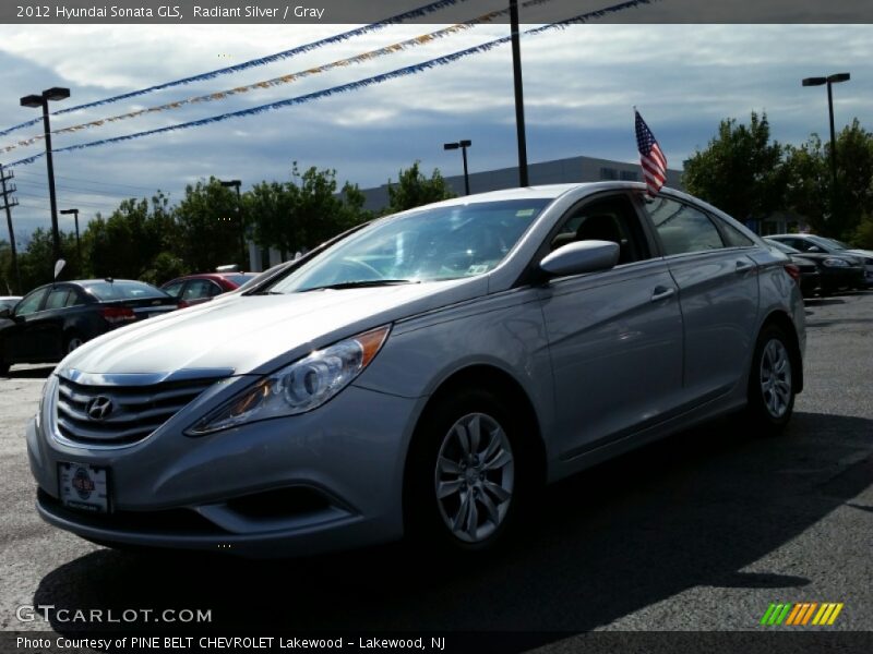 Radiant Silver / Gray 2012 Hyundai Sonata GLS