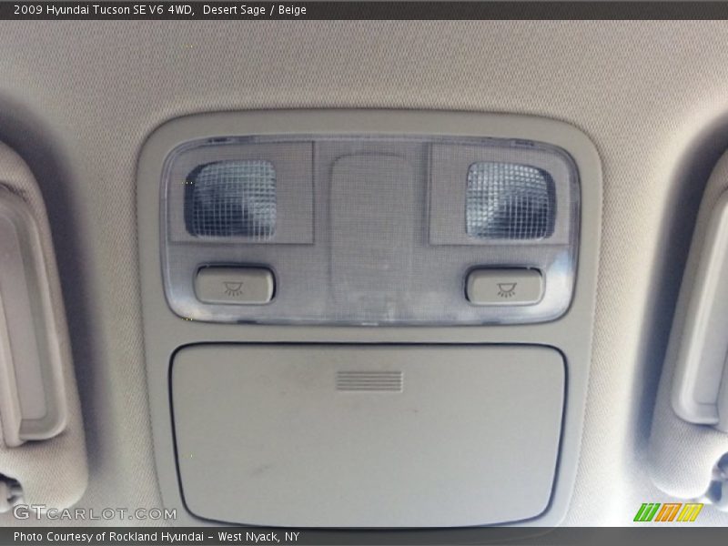 Desert Sage / Beige 2009 Hyundai Tucson SE V6 4WD