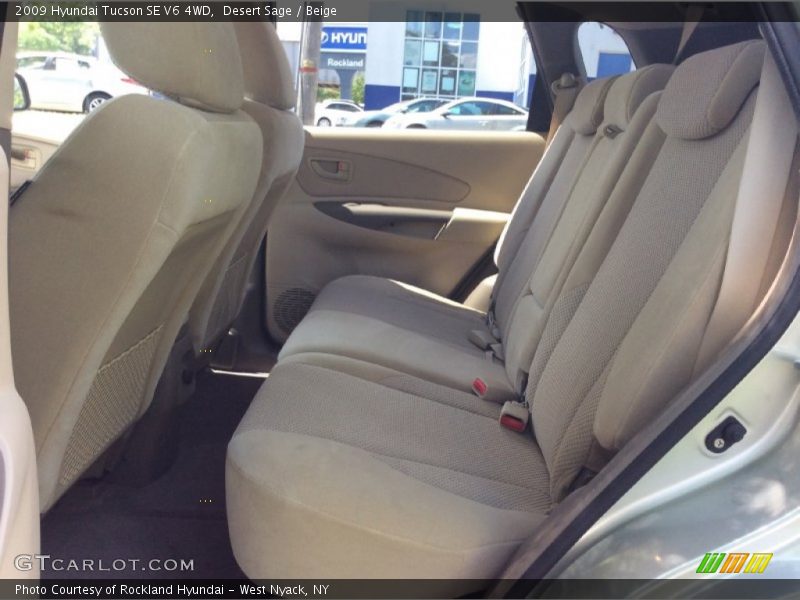 Desert Sage / Beige 2009 Hyundai Tucson SE V6 4WD