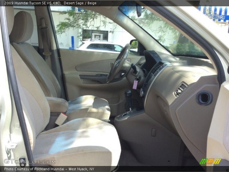 Desert Sage / Beige 2009 Hyundai Tucson SE V6 4WD